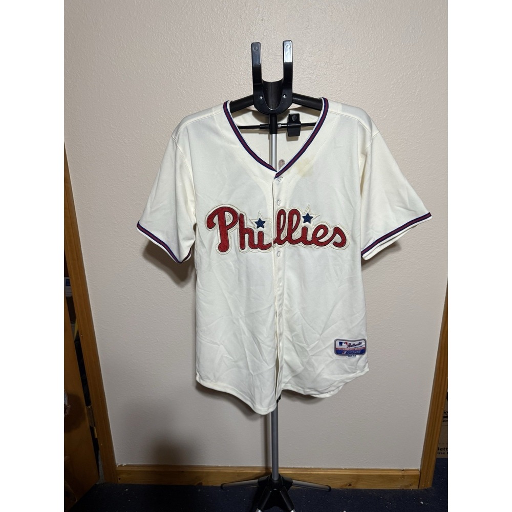 Chase Utley #26 Phillies Majestic Authentic Collection Jersey‎ 48